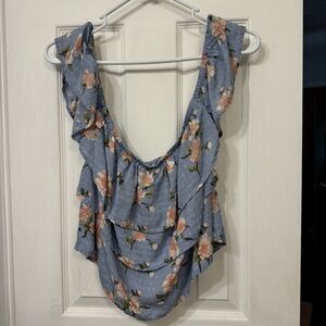 💜3/$15 American Eagle off shoulder cropped top
